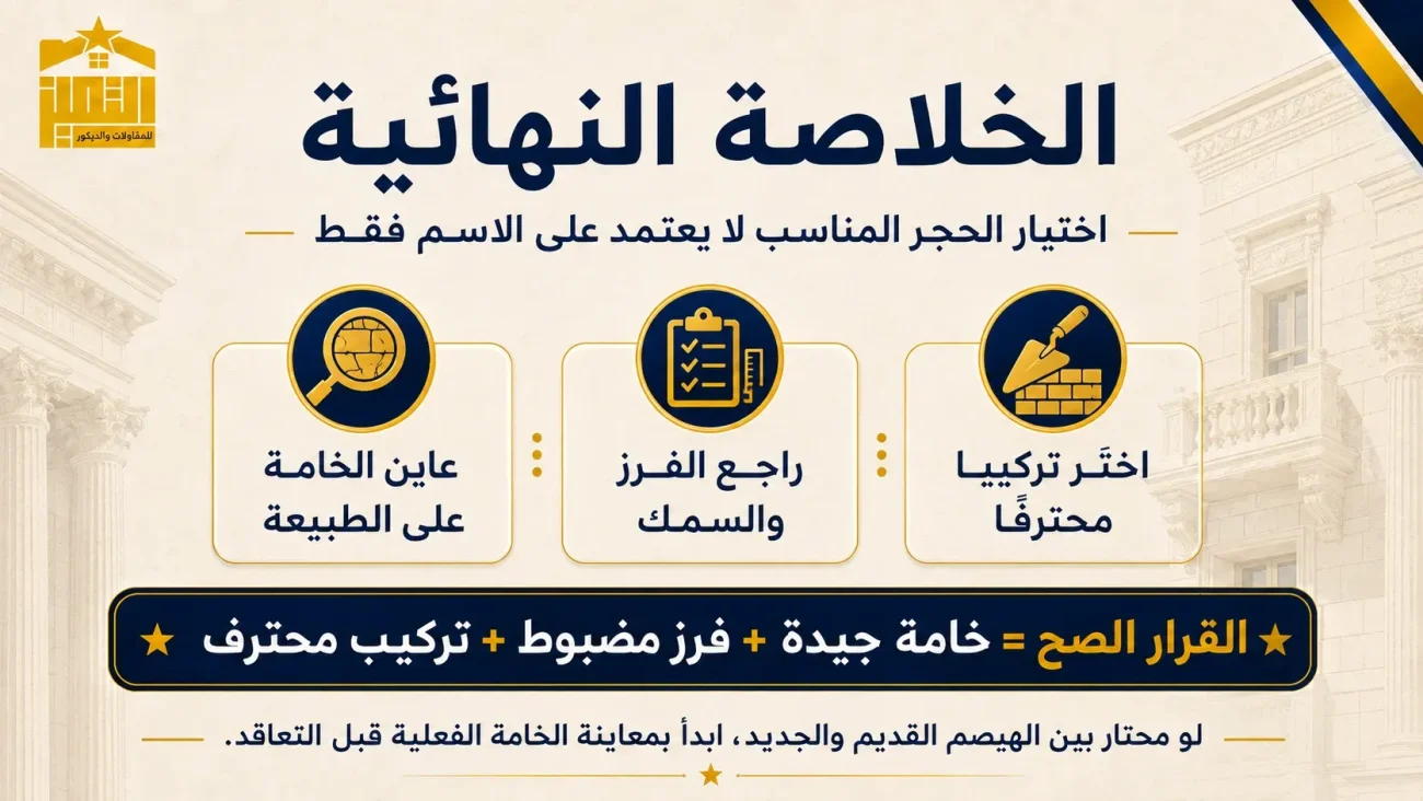 الخلاصة النهائية