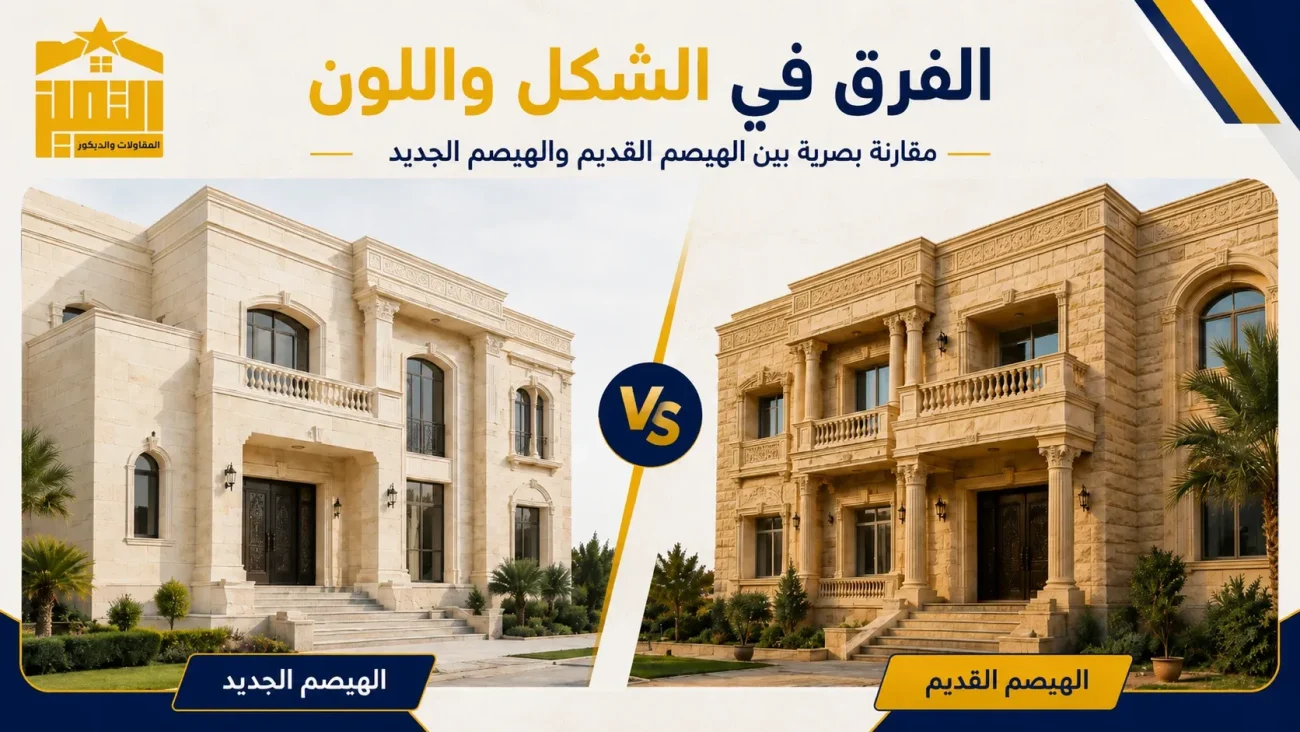 الفرق في الشكل واللون